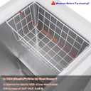 Chest Freezer Baskets 20.5 Inch, Chest Freezer Organizer Bins Metal Wire Storage Baskets with Hanging Handles for Deep Freezer, Set of 2