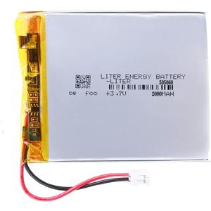 3.7V 505060 2000mAh Lithium Polymer ion Battery Rechargeable Polymer Battery Pack with JST 2.0mm Connector