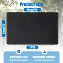 2 Pack Outdoor Playground Safety Mats, Black, 39" L x 20" W