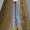 CorkLatta Matte Silver Shower Curtain Rod,1 Inch Diameter Stainless Steel Adjustable Spring Tension Rods 32 to 80",with Holders,Anti-Slip,Curtain Rods No Drilling(1 Pack)