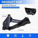 4 PC Front Headlight Bracket Compatible with 2016-2021 Honda Civic Sedan, Hold Mount Retainer OE 71140-TBA-A00 71190-TBA-A00 71193-TBA-A00 71198-TBA-A00