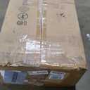 BTEXPERT White Resin Folding Event Chairs - Set of 4, 1000 lb Weight Capacity, Padded Seats, Stackable, Lightweight & Durable Indoor/Outdoor for Home Dining Party Wedding Picnic Camping Church