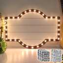 20IN Wedding Bottle Service Sign, Personalized Wedding Entrance Props, LED Marquee Sign for Reception, Custom Light-up Marquee Sign with Stickers for Bridal Engagement Anniversary Nightclub Gift