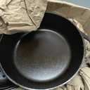 Lodge 5 Quart Pre-Seasoned Cast Iron Deep Skillet with Lid - Signature Teardrop Handle & Assist Handle - Use in the Oven, on the Stove or Grill, or Over a Campfire - Use to Sear, Saut, Bake, Broil, Braise, Fry, or Grill - Black