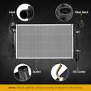 DWVO Radiator Compatible with 2003 2004 2005 2006 2007 2008 Pontiac Vibe 2003-2008 Corolla Matrix 1.8L L4 CU2428