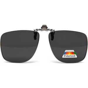 LianSan Upgraded Polarized Clip On Sunglasses Over Prescription Glasses,Flip Up Sun Shades Fit Eyeglasses Anti Glare