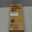 Holaloha Toilet Brush, 3 Pack Toilet Brush and Holder Set Bathroom Accessories, Toilet Bowl Brush and Holder with 3 Crevice Brush for Bathroom, Toilet Scrubber Brush (White)