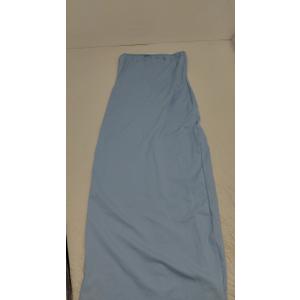 Floerns Women's Solid Strapless Sleeveless Bandeau Tube Top Bodycon Maxi Dress S