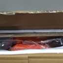 Gannyfer Office Decor Desk Shelf Organizer - Wood Desktop Shelf, Freestanding Desk Hutch, 3 Tier Storage Display Rack, Small Bookshelf with Metal Frame for Books/Plants/Toys (Rustic Brown Black)