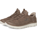 Skechers Mens Summits Korlo Hands Free Slip-in (US 10.5, Brown Mesh) Lavender Trim