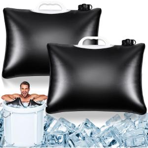 Palksky Extra Large Ice Bath Bag Water Chiller, Big Ice Block/Cube Molds for Cold Plunge, Upgraded Anti-Breakage Water Bag (2 Pack)