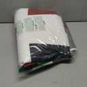 2 Piece Orange Grey Quilt Set Twin Size Black White Gray Geometric Reversible Bedding Set Microfiber Lightweight Bedspread Coverlet with 1 Sham Modern Bed Covers for All Season, 68''x86''