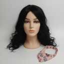 W Woman's Romance Women Wig Black 18"
