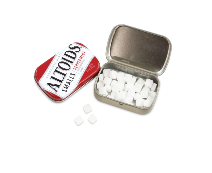 Altoids Smalls Sugar Free Mints, Peppermint, 0.37 oz, 9 Tins/Pack (20900486), BB DAte: 09/2025