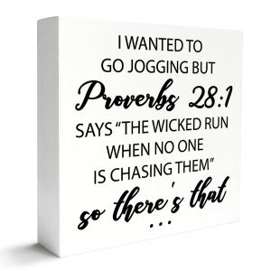 Running Gifts for Women Men, Christmas Birthday Gifts for Runners Running Lover, Track Marathon Running Lover Coach Gifts, Track Marathon Runner Gifts for Women Men, Running Decor, Bible Verse