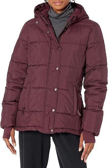 Amazon Essentials Women's Heavyweight Quilted Long-Sleeve Hooded Puffer Coat, Size -2XL
