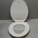 Toilet Seat Elongated,Toilet Seat with Toddler Seat Built in, Potty Training Toilet Seat Round Fits Both Adult and Child, with Soft Close,Easy Install and Clean (White 2 PCS)