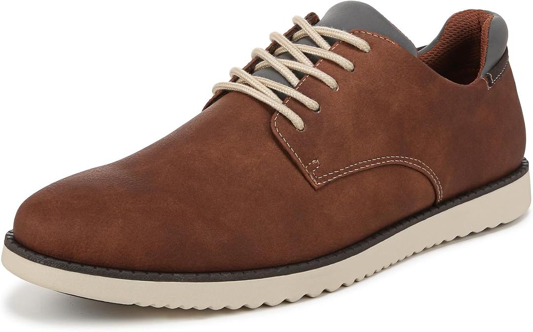Dr. Scholl's Shoes Men's Sync Oxford (12 Wide, Dark Tan Smooth)