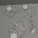 DANLI Christmas Decorations 3PCS Christmas Window Lights Battery Operated Snowflake String Lights with Suction Cup for Christmas Window Decorations Fireplace New Year,White