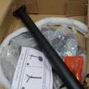 C Shaped Side Table End Coffee Tables, Unique Aesthetics Minimalist Accent Tables, Multifunction Round Metal Side Tables for Living Room Bedroom Sofa Balcony Couch Patio Yard Garden Indoor & Outdoor (23.6 inches)