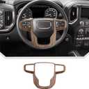 JeCar Wood Interior Trim Accessories for 2019-2025 GMC-Sierra 1500 & 2020-2024 GMC-Sierra 2500HD/3500HD & 2021-2024 GMC-Yukon - ABS Interior Decoration Upgrade