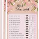 BEST PAPER GREETINGS 50 Pack Floral Wedding Advice Cards for Bride, Bridal Shower Games