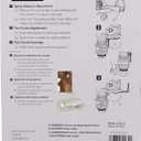 Orbit 55032 1/2" BRS Sprinkler Head, Connection, Silver and Gold