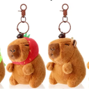 Simgoing 4 Pcs Capybara Keychain Realistic Cute Capybara shaped Animals Pendant for Backpack Handbag Birthday Gift