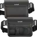 Lamicall Waterproof Fanny Pack, Cruise Essentials 2025 - [Elastic Waist Strap] Dry Bag Pouch, Travel, Boat, Paddle, Kayak, Beach, Swimming Accessories, 8.7 for iPhone 17 16 15 14 13 Pro Max Air (Transparent Black)