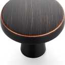 Ravinte 15 Pack Drawer Pulls 1-1/4 Inch Kitchen Cabinet Knobs Solid Round Dresser Drawer Knobs Oil-Rubbed Bronze Dresser Knobs Drawer Knobs Simple Cabinet Hardware for Cupboard Drawer Pulls