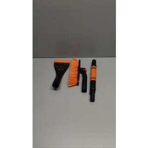 [Upgrade] 36" Extendable & Removable Snow Brush with Ice Scraper for Car Windshield, 360 Pivoting Brush Head, EVA Foam Grip for SUV, Trucks, Auto