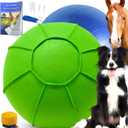 Herding Ball for Dogs, 25" Horse Ball with Cover, Dog Herding Balls Large with Hand Pump, Dog Horse Toys for Play Hurding/Hearding