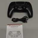 BETMI Wireless Controller for PS-5/Pro/Slim/PC,Bluetooth Gaming Controller with Hall Joysticks/LED Channel Light/Turbo/6-Axis Gyro/Dual Vibration/Touchpad/3.5mm TRRS Audio Jack/Speaker Function(Black)