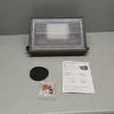 AIKVSXER 1 Pack 160W LED Wall Pack Light with Dusk to Dawn Photocell, 25,600LM 6000K Wall Pack LED Exterior Light, IP65 Outside Lighting [Eqv. 1000W HPS/HID] for Parking Lot, Yard AC120-277V