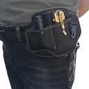 2 x Multitool Sheath with Flashlight Holder,Keychain Clip,EDC Belt Organizer for 4-5 Leatherman Multi-Tools, Nylon Knife Pouch for Men