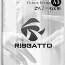 A3 Picture Frame, 11.7x16.5 Inch Minimalist Aluminum Frame with HD Acrylic, Thin Metal Poster Frame for Wall Mount, Vertical & Horizontal Display  Silver