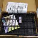 Midwest Homes for Pets Newly Enhanced Single & Double Door iCrate Dog Crate, Includes Leak-Proof Pan, Floor Protecting Feet, Divider Panel & New Patented Features (18.0"L x 12.0"W x 14.0"H, Black)