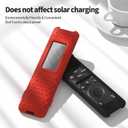 2 x 2023 Samsung Smart TV Solar Remote BN59-01432 BN59-01436B BN59-01392B TM2360E TM2360F Silicone Protective Cover with Lanyard(Luminous Blue)