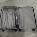 DELSEY PARIS Helium Aero Hardside Expandable Luggage with Spinner Wheels, Titanium, Checked-Medium 24 Inch
