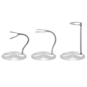 Xnikiyibiyn 3Pcs Clear Adjustable Doll Stand Fits 4,5,6,7 and 8 Inch Dolls Or Action Figures，Doll Display Stand With Flexible Waist Clip and Bendable Metal Arm.
