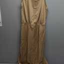 Womens Sleeveless Maxi Dress  S Beige 
Casual Loose Fit Long Tank Dresses