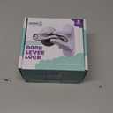 Door Lever Lock (3 Pack) Prevents Toddlers from Opening Doors. 3.25" L * 1.5" W * 4.5" H Easy One Hand Operation for Adults. Durable ABS with 3M Adhesive Backing. Simple Install, No Tools Needed.