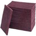7447 General Purpose Scrub Pad - Maroon, 6" X 9", 20PCS Abrasive Finishing Pad for Paint Prep, Scuffing, Scouring, Sanding, Adhesion Scratch