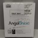 Elongated Toilet Seat Molded Wood Toilet Seat with Quietly Close and Quick Release Hinges, Easy to Install also Easy to Clean by Angol Shiold (Elongated, Brownish Yellow)