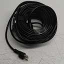 16/3 100 Ft Outdoor Extension Cord Waterproof, Weatherproof & Flame Retardant Black 3 Prong Power Cord Outside for Lawn & Garden, 10 Amps 1250 Watts 125 VAC 16AWG SJTW, ETL Listed