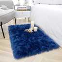 Noahas Faux Fur Rug,Luxury Fluffy Rugs for Bedroom,2 x 3 Feet Washable Area Rugs,Sheepskin Bedroom Rug,Furry Carpet Small Shag Rug,Soft Throw Rugs for Living Room Decor