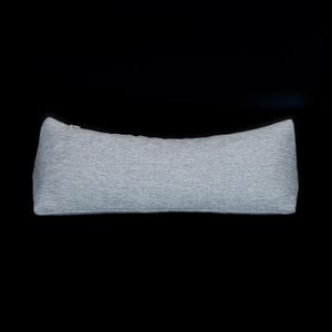 Buckwheat Neck Support Pillow Cervical Neck Cylinder Bolster Pillow,Buckwheat Hulls Adjustable Roll Pillow,Neck Pain Relief for Back and Side Sleepers Round Pillows for Lunch Break Grey, 6*15 inch