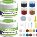 Surface Repair Kit for Tubs, Tiles, Countertops - Fixes Chips, Cracks, Scratches, Holes (Fiberglass, Porcelain, Stone, Acrylic)