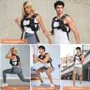 Weighted Vest, 12lbs/16lbs/20lbs/30lbs/40lbs Odorless, 6 Straps Size Adjustable for Woman Men, running, walking, Jogging, Workout Strength Training (Weight Not Adjustable) (Black)