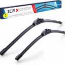 28"+15" Windshield Wiper Blades Replacement for Nissan Sentra 2019 2018 2017 2016 2015 2014 2013+More Cars (Pack of 2) Front Wiper blades,J/U Hook Adapter